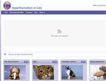 Tablet Screenshot of cat-hyperthyroidism.co.uk